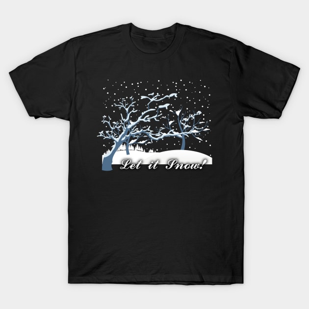 Frosted Trees T-Shirt by Kidrock96